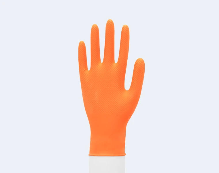 Diamond Textured Nitrile Gloves